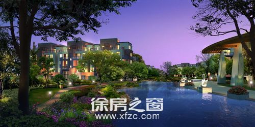 国信上城效果图-夜景