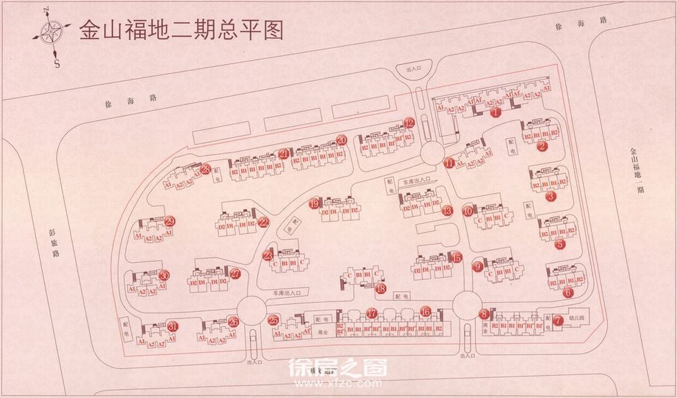 金山福地二期总平面图